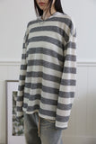Striped Button Knit