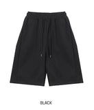 high key side tuck wide half pants