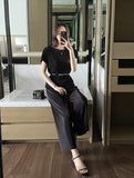 Mier Pleated T-Blouse