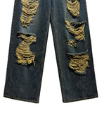 [LAN ARCHIVE] Destroyed Wide Denim Pants