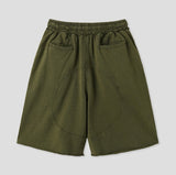 Pio Stud Double Knee Washed Bermuda Pants