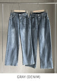 Supe Cotton Wide Banding Denim Pants