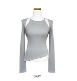 Connie unbalanced halter-neck bolero Set