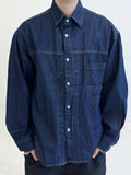 One Pocket Denim Trucker Shirt