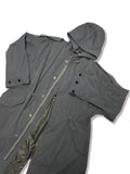 Long Maxi Overfit Hooded Trench Coat