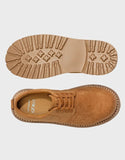 Suede 4-Hole Derby Shoes