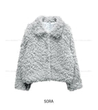 Titi Shearling Crop Fur Jacket