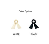 Ribbon Tail Embroidery Hair Scrunchie