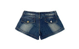 Dibe Vintage Washing Denim Low Shorts