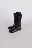 rider leather middle boots