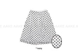 DOT SEE-THROUGH LAYERED SKIRT