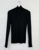 Turtleneck Ribbed Warmer T-Shirt