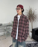 Lau Cutting Flannel Checkered Shirt