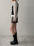 Yoru Mock Neck Strap Blouse