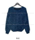 Wings Angora V-neck knitwear