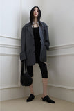 Wrinkle cropped shirt