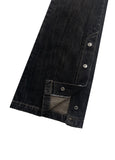 SNAP BUTTON BOOTCUT DENIM