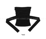 STRAP SHIRRING TOP