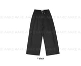 [BELT SET] CROSS LINE WIDE SLACKS