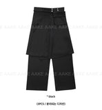 [3-PIECE] UTILITY LAYERED SKIRT&PANTS