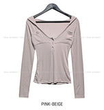 Melt button pocket U-neck hood