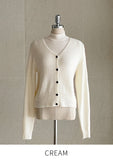 [10% wool] Baon Boucle Semi Turtleneck Knit Cardigan Set