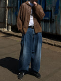 Side Two-Tuck Wide Denim