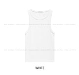 [U-BASIC] Pudding incision round ribbed sleeveless