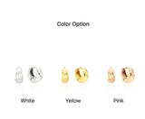 Truvion Silver One-Touch Earrings S