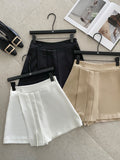 Jer Pleats Wrap Skirt Pants