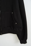 Cada Rivet Cropped Zip Hoodie