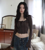 Baby deep neck crop tee