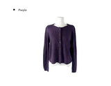 Madi Wool Soft Button Knit Cardigan