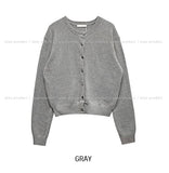 [U-BASIC/wool30%] Autumn Daily Round Cardigan