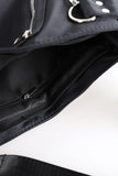zipper chain shoulder bag
