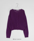 Myuro U-neck/V-neck Summer Long Sleeve Cardigan