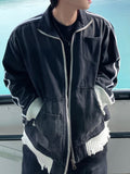 LIU Washed Vintage Denim Jacket