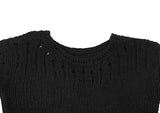 Pogo Openwork Loose Fit One-Shoulder Boat Neck Knit