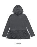 FRILL SLEEVE HOOD T