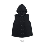 FRILL SHIRT HOOD VEST