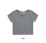 PUNCHING SHORT-SLEEVE CARDIGAN