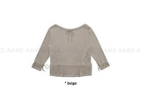 (2-WAY) STRAP LOOSE KNIT