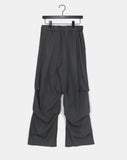 Mne layered pin tuck pleated wrap skirt skirt pants
