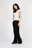 Cotton Bootcut Slim Pants