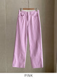 French Span Wide Denim Pants