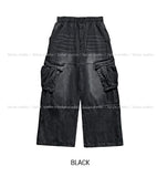 Hard Vintage Washed Cargo Denim Pants