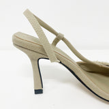 Minan Buckle Stiletto Sling Back Heels