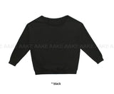 CUT-OFF SHOULDER SWEAT