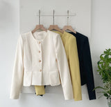 Kime Tweed Peplum Jacket