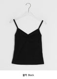 Highla Punching Basic V-Neck Shirring Sleeveless